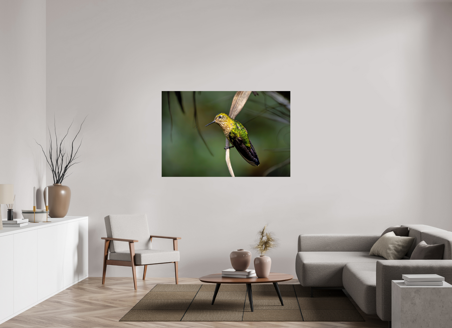 150 x 100 cm, Smooth Glossy hummingbird 3