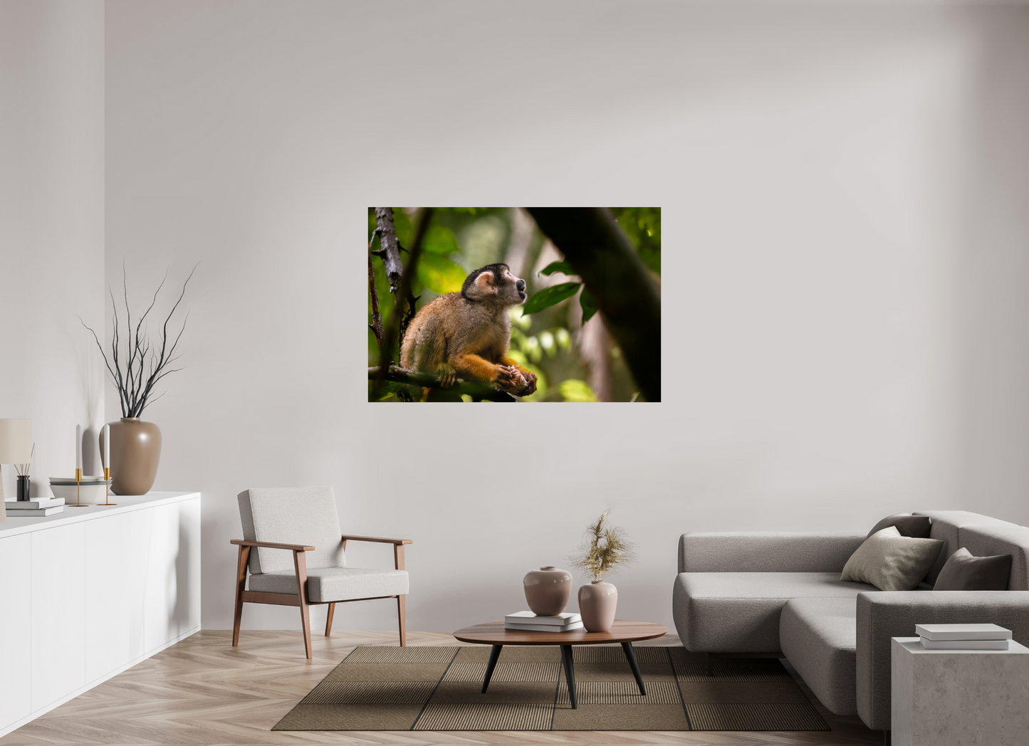150 x 100 cm, Smooth Glossy Squirrel Monkey