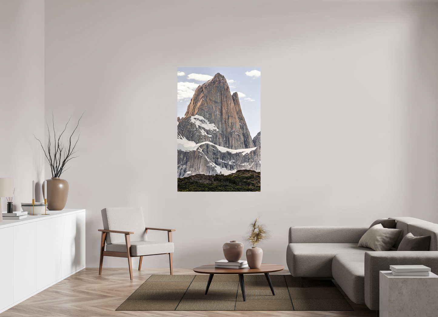 100 x 150 cm, Smooth Glossy Fitz Roy