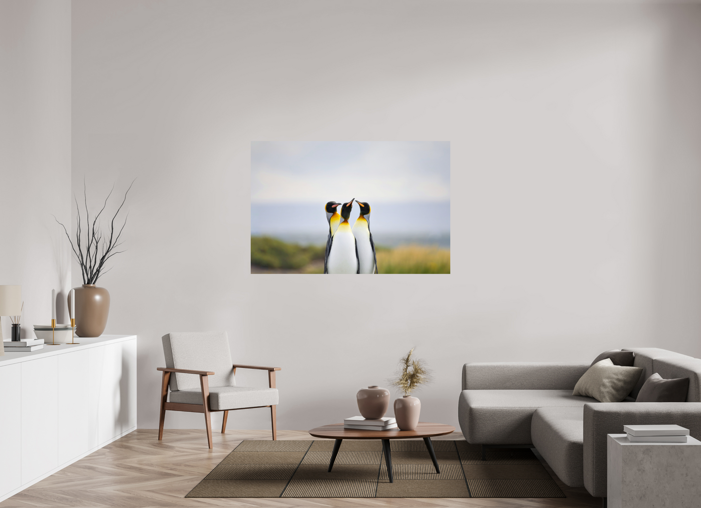 150 x 100 cm, Smooth Glossy Between Ocean and Land