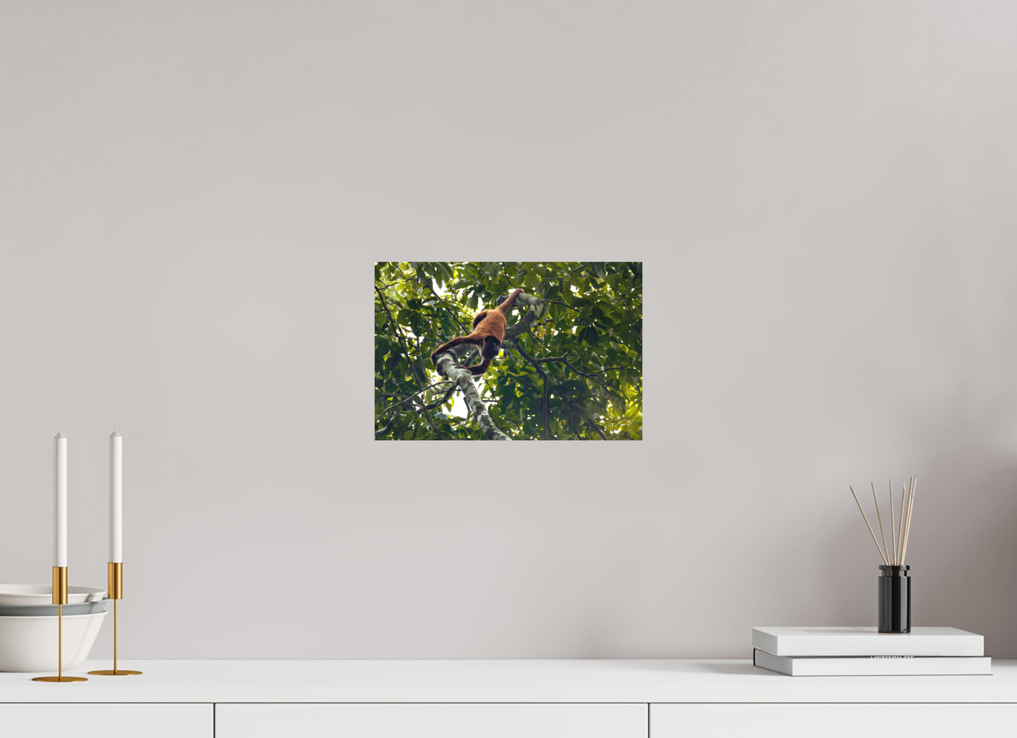 30 x 20 cm, Textured Matte Howler Monkey