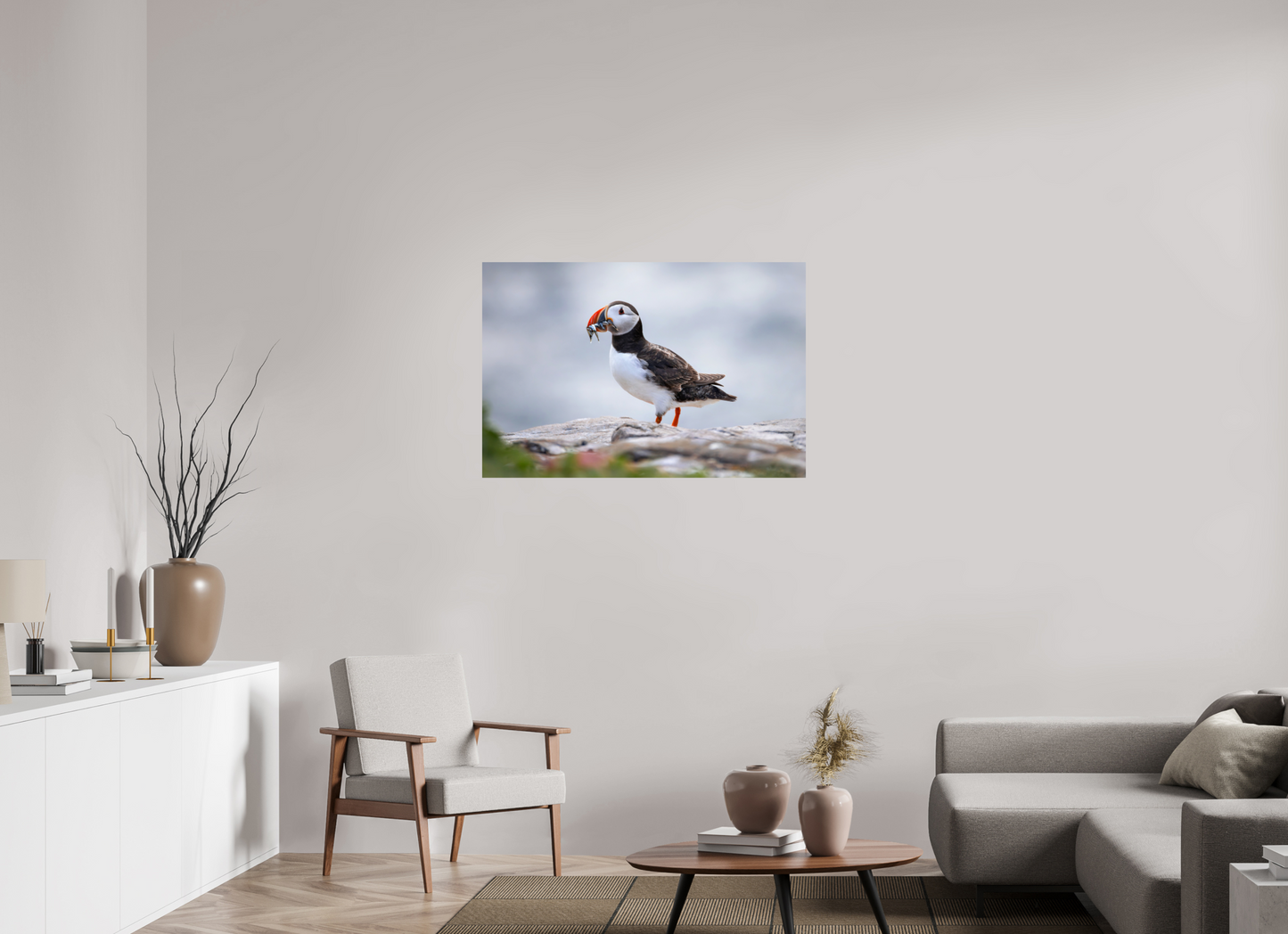 105 x 70 cm, Smooth Glossy puffin7