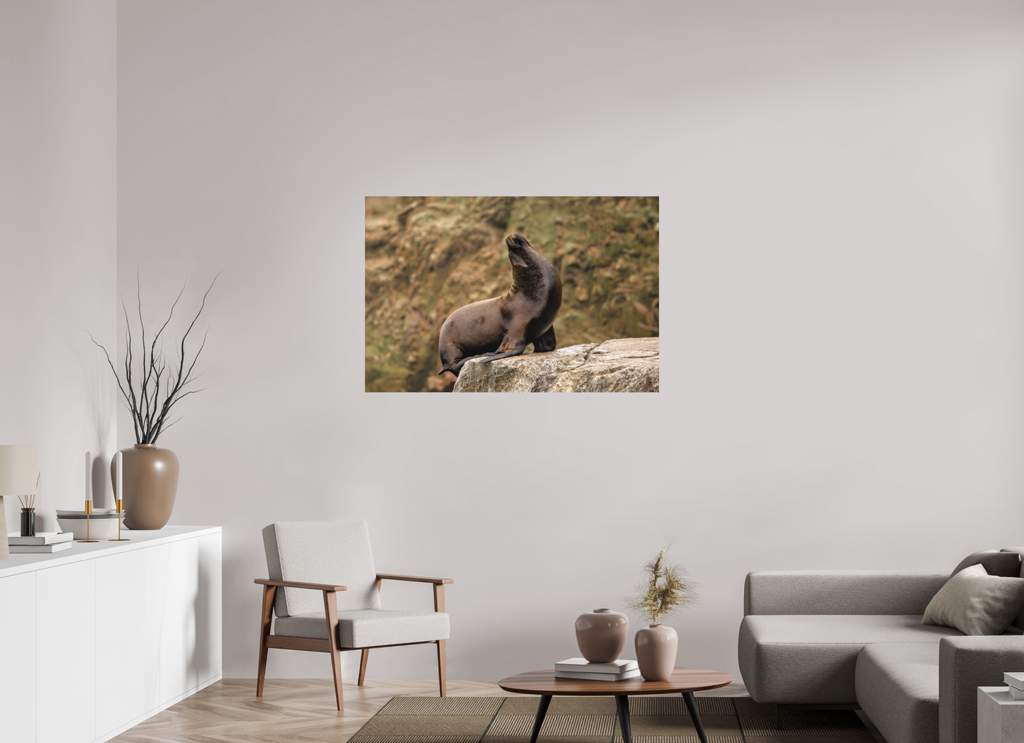 120 x 80 cm, Textured Matte sea lion 2