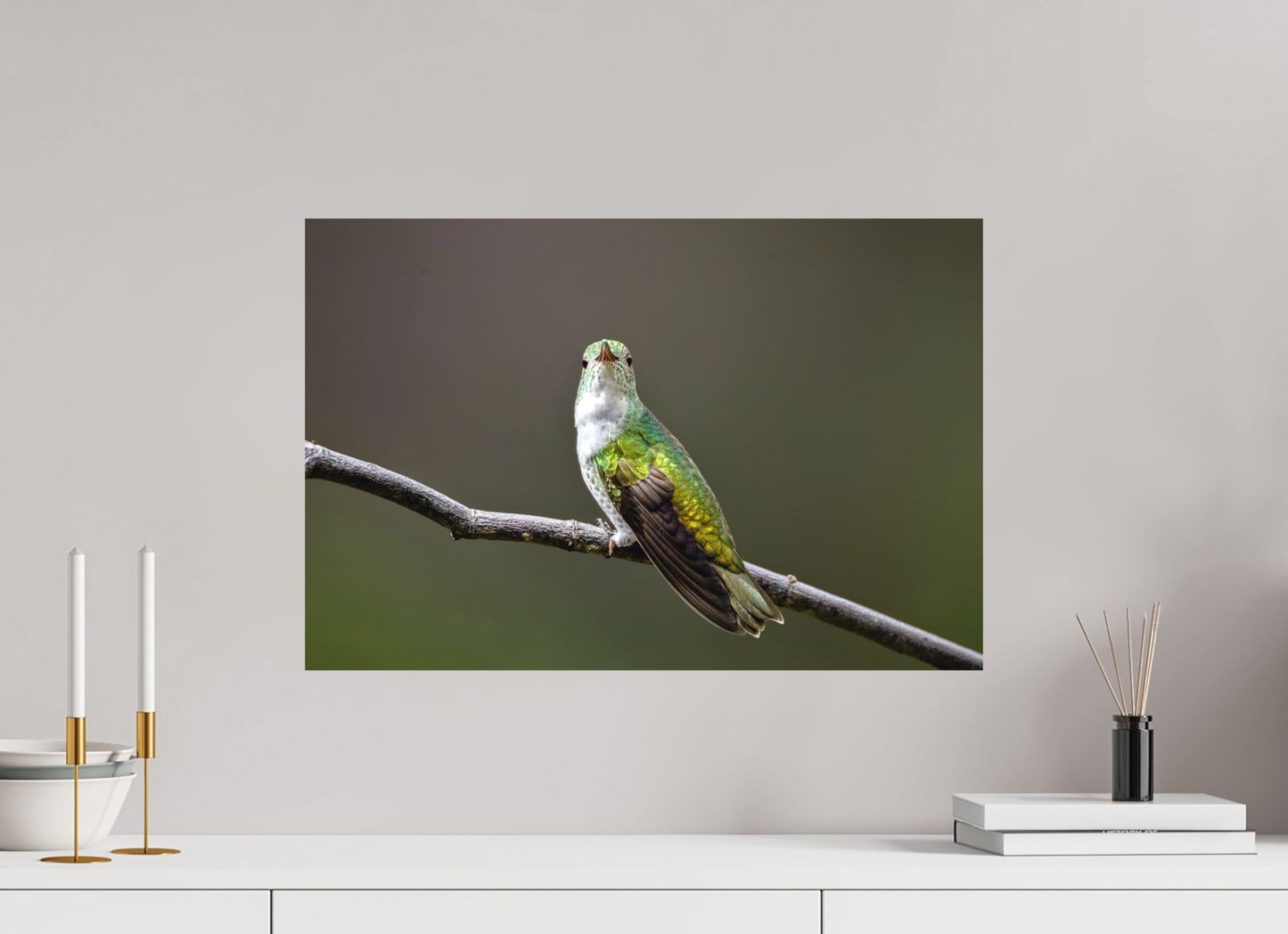 60 x 40 cm, Textured Matte hummingbird 4