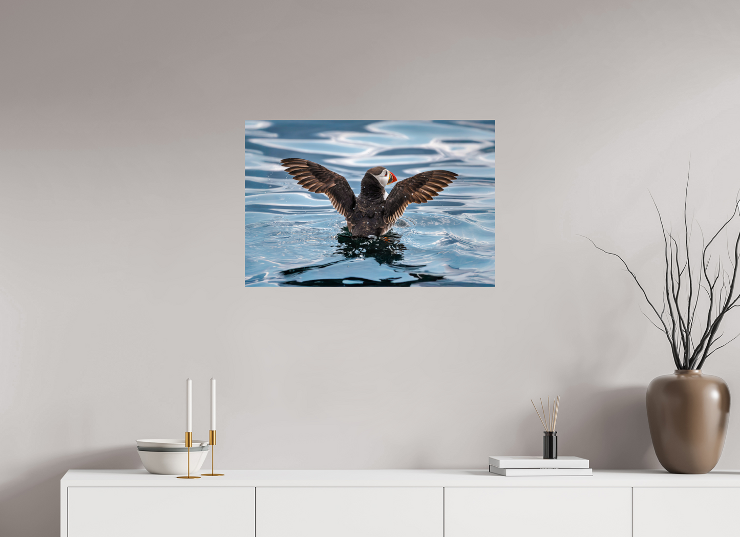 75 x 50 cm, Smooth Glossy puffin4