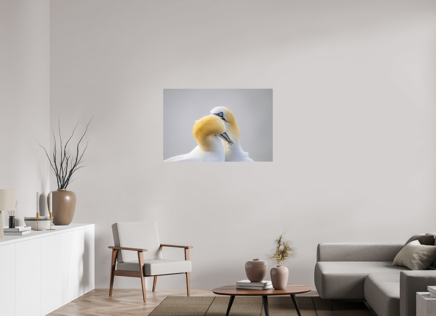 105 x 70 cm, Smooth Glossy Preening