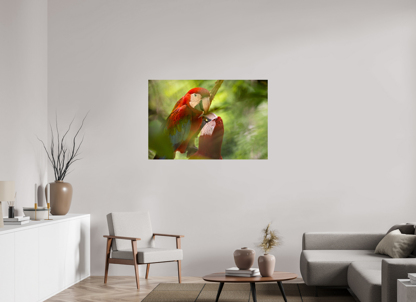 120 x 80 cm, Smooth Glossy Macaw