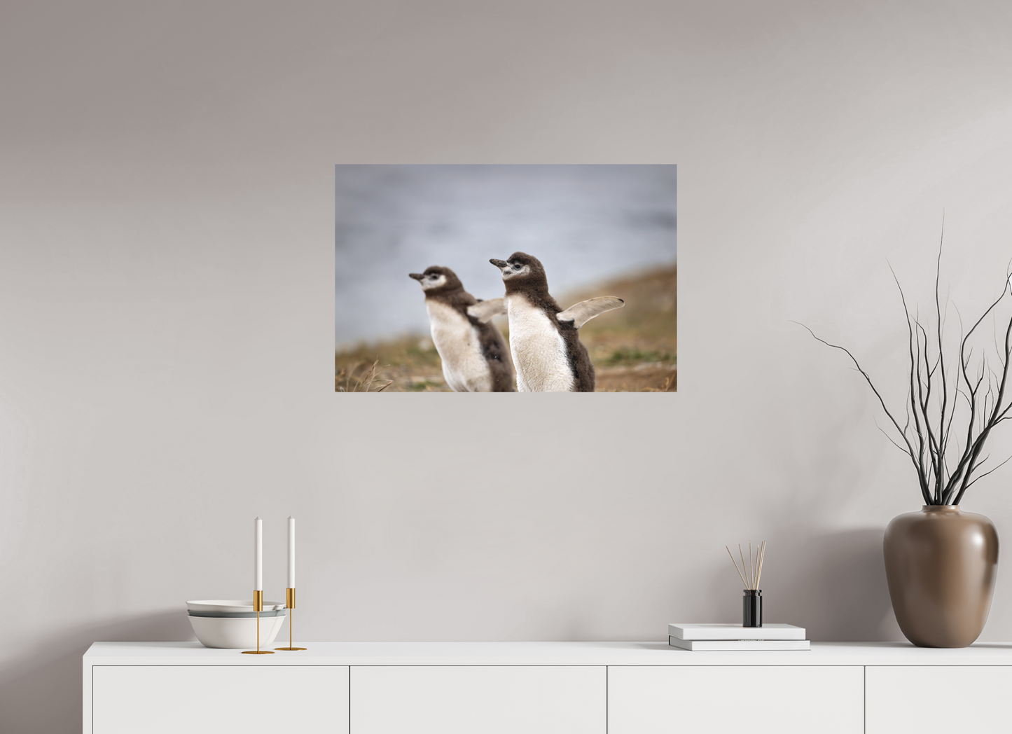 75 x 50 cm, Textured Matte Flightless Birds
