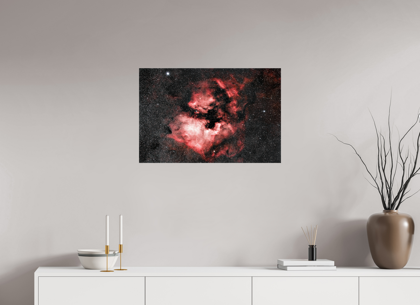 75 x 50 cm, Smooth Glossy North America And Pelican Nebula