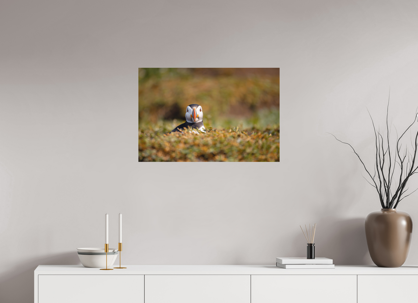 75 x 50 cm, Textured Matte puffin5