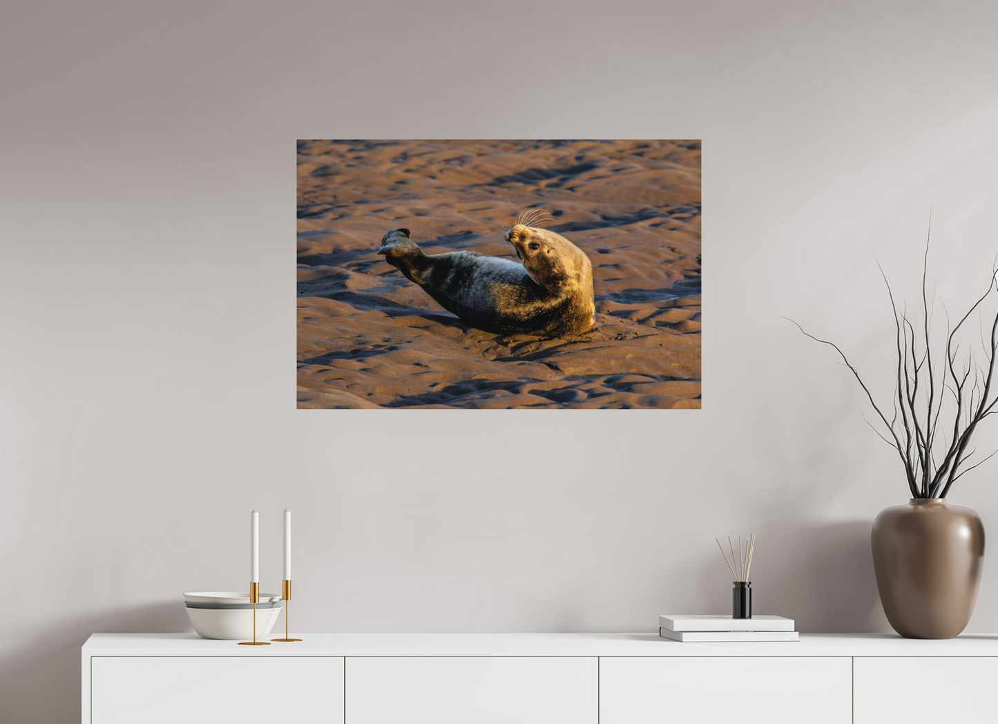 90 x 60 cm, Textured Matte young seal