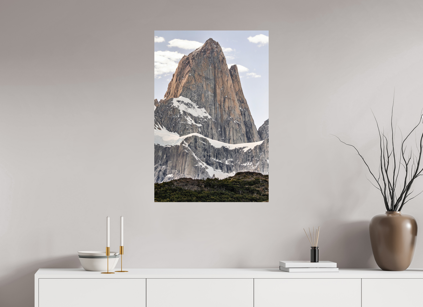 60 x 90 cm, Smooth Glossy Fitz Roy