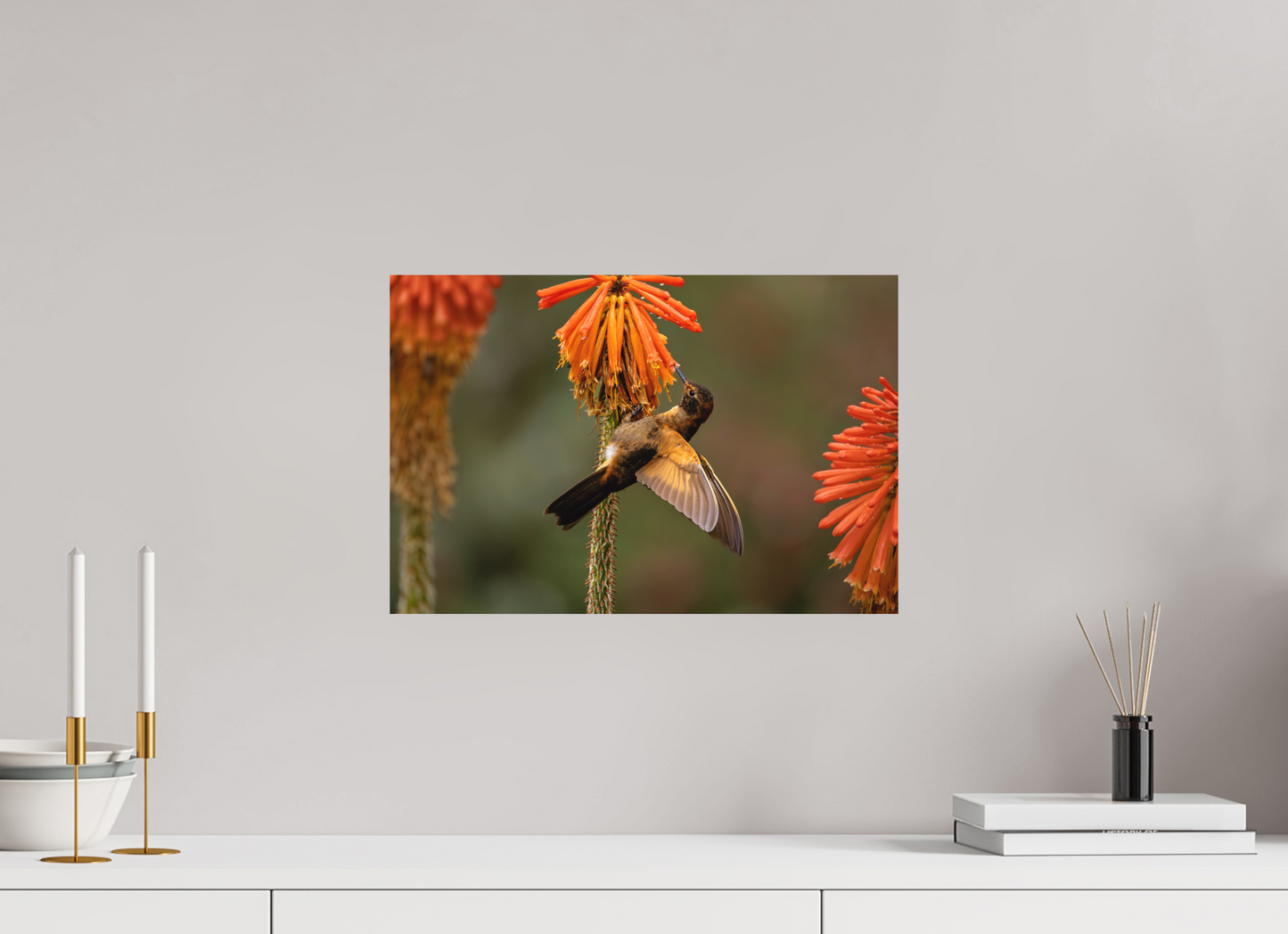 45 x 30 cm, Textured Matte hummingbird11