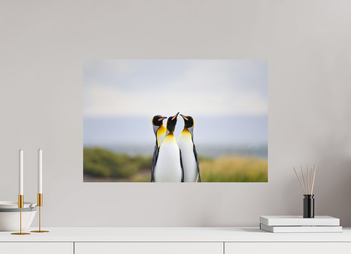 60 x 40 cm, Smooth Glossy Between Ocean and Land