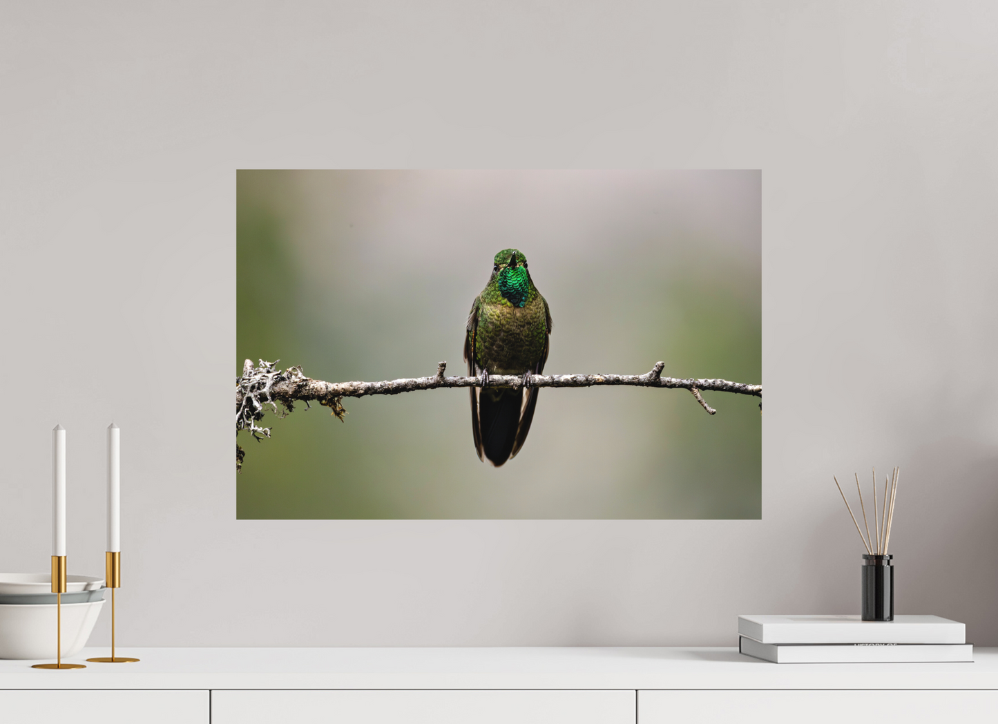 60 x 40 cm, Textured Matte hummingbird9
