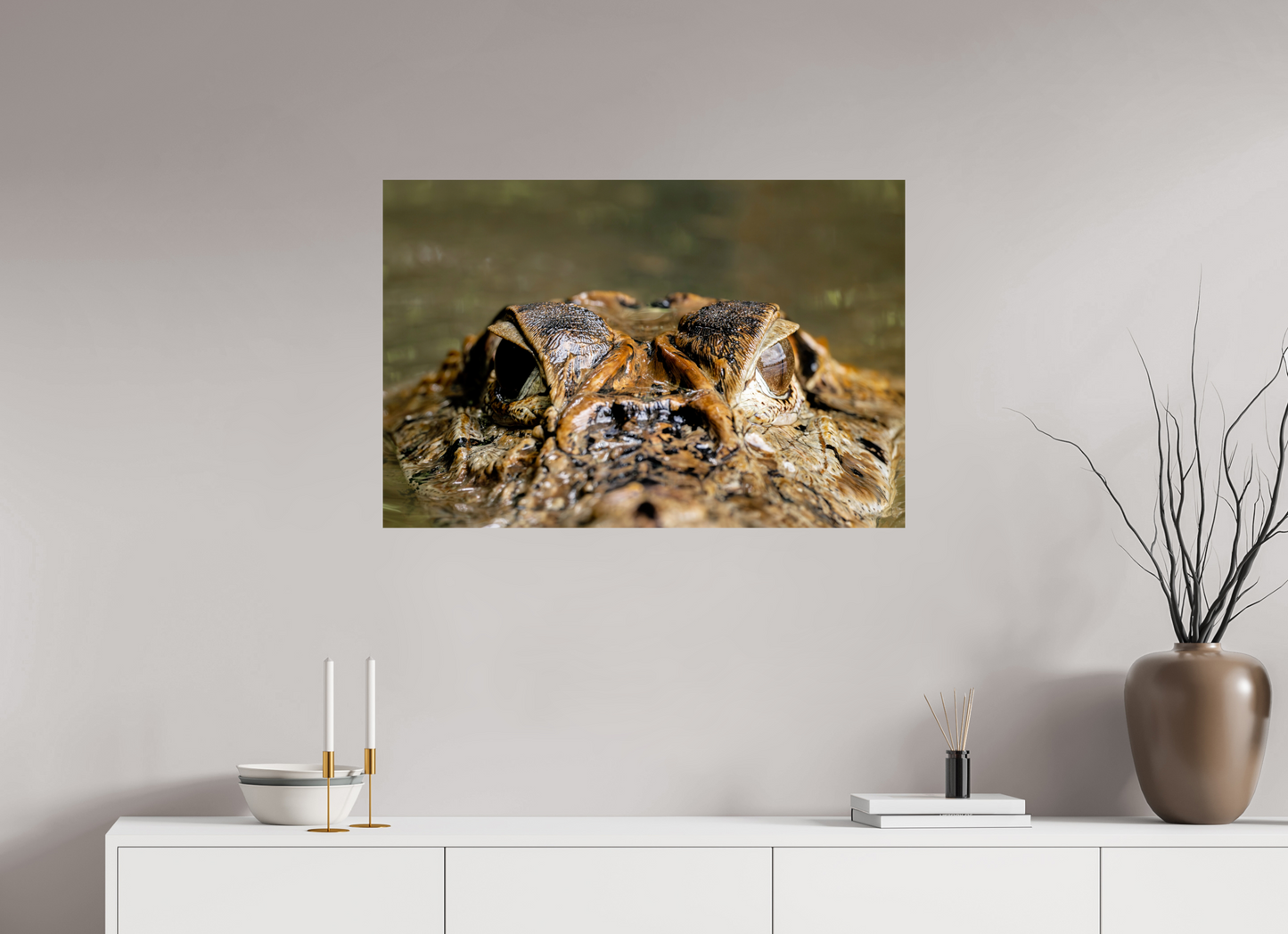 90 x 60 cm, Smooth Glossy Caiman