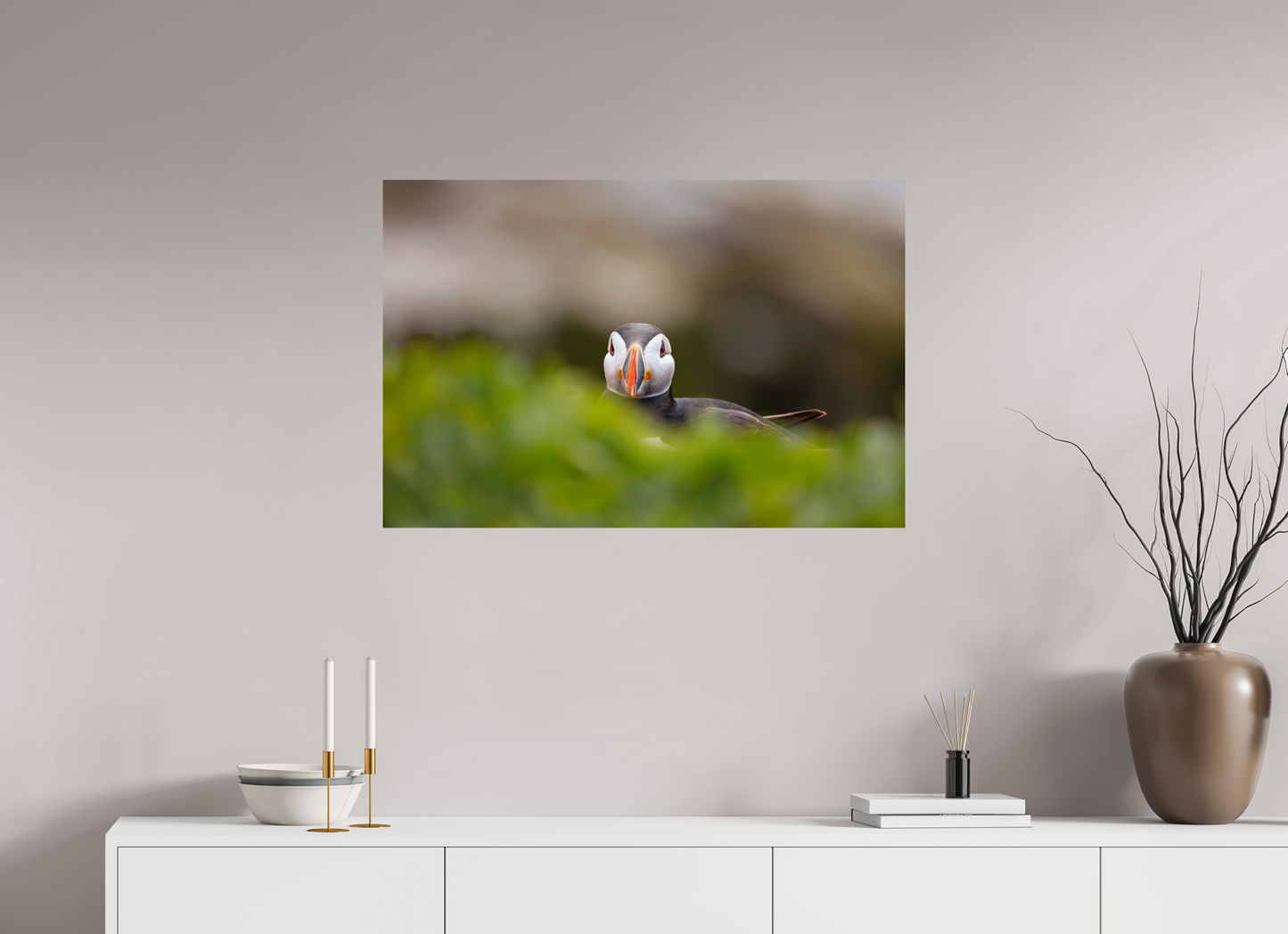 90 x 60 cm, Smooth Glossy puffin6