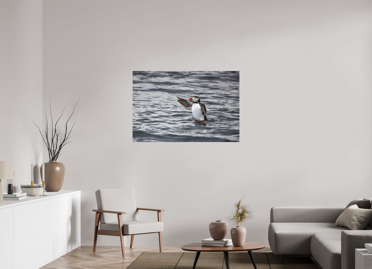 120 x 80 cm, Textured Matte Puffin3