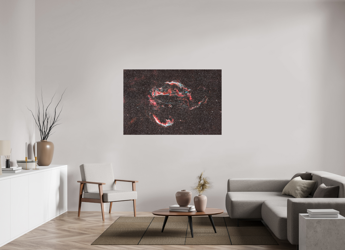 150 x 100 cm, Textured Matte The Veil Nebula