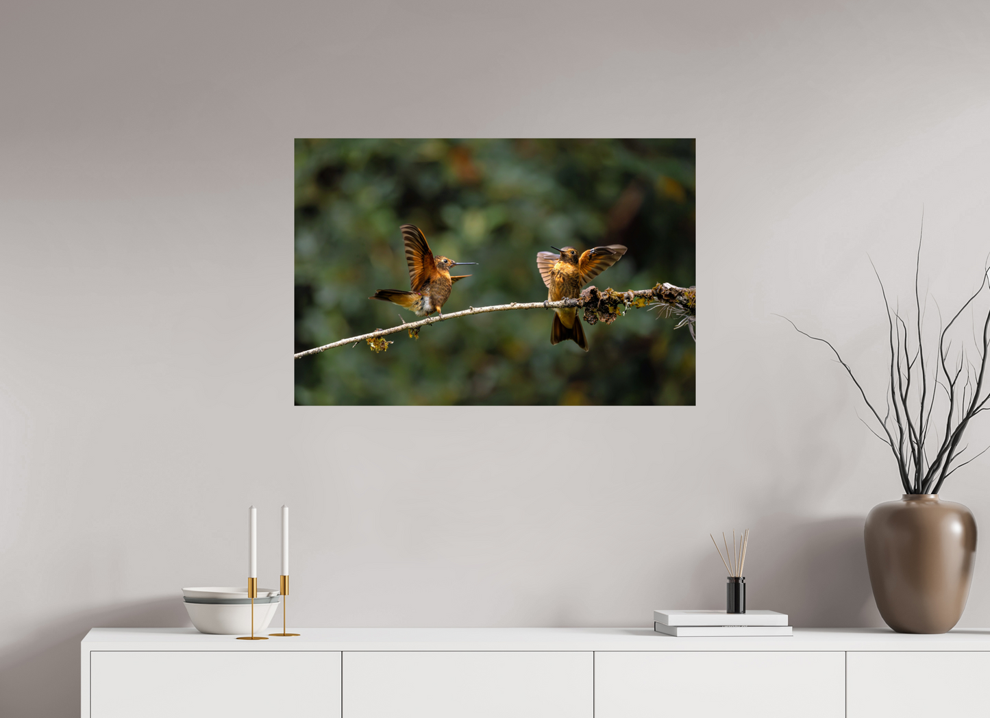 90 x 60 cm, Smooth Glossy hummingbird9