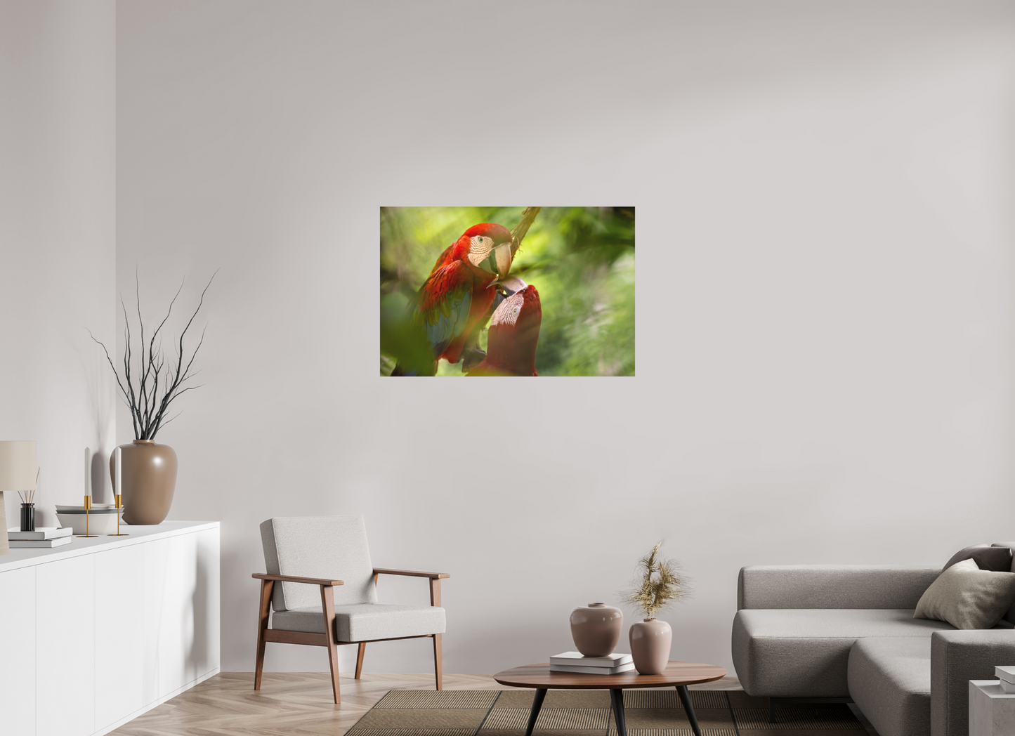 105 x 70 cm, Textured Matte Macaw