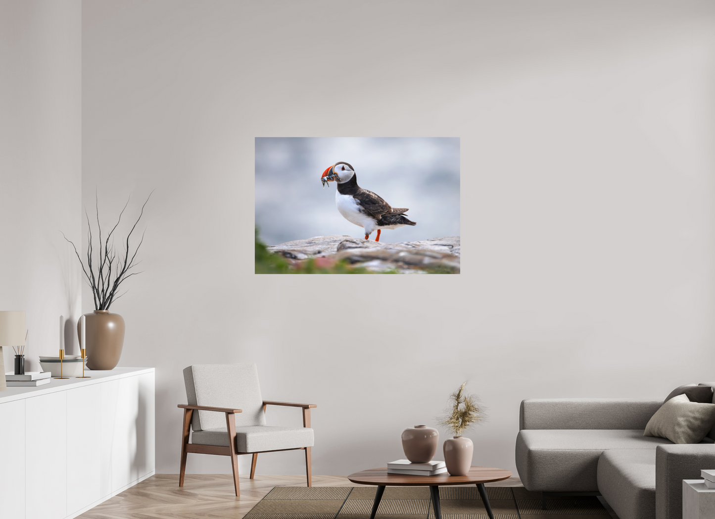 120 x 80 cm, Textured Matte puffin7