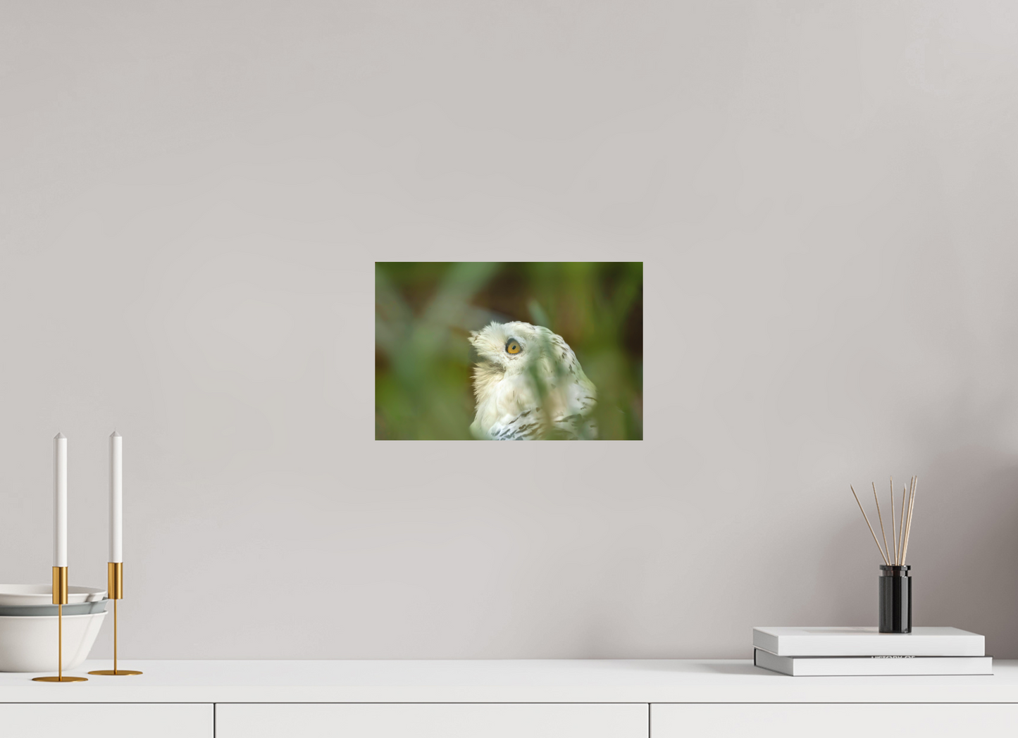 30 x 20 cm, Textured Matte snowy owl