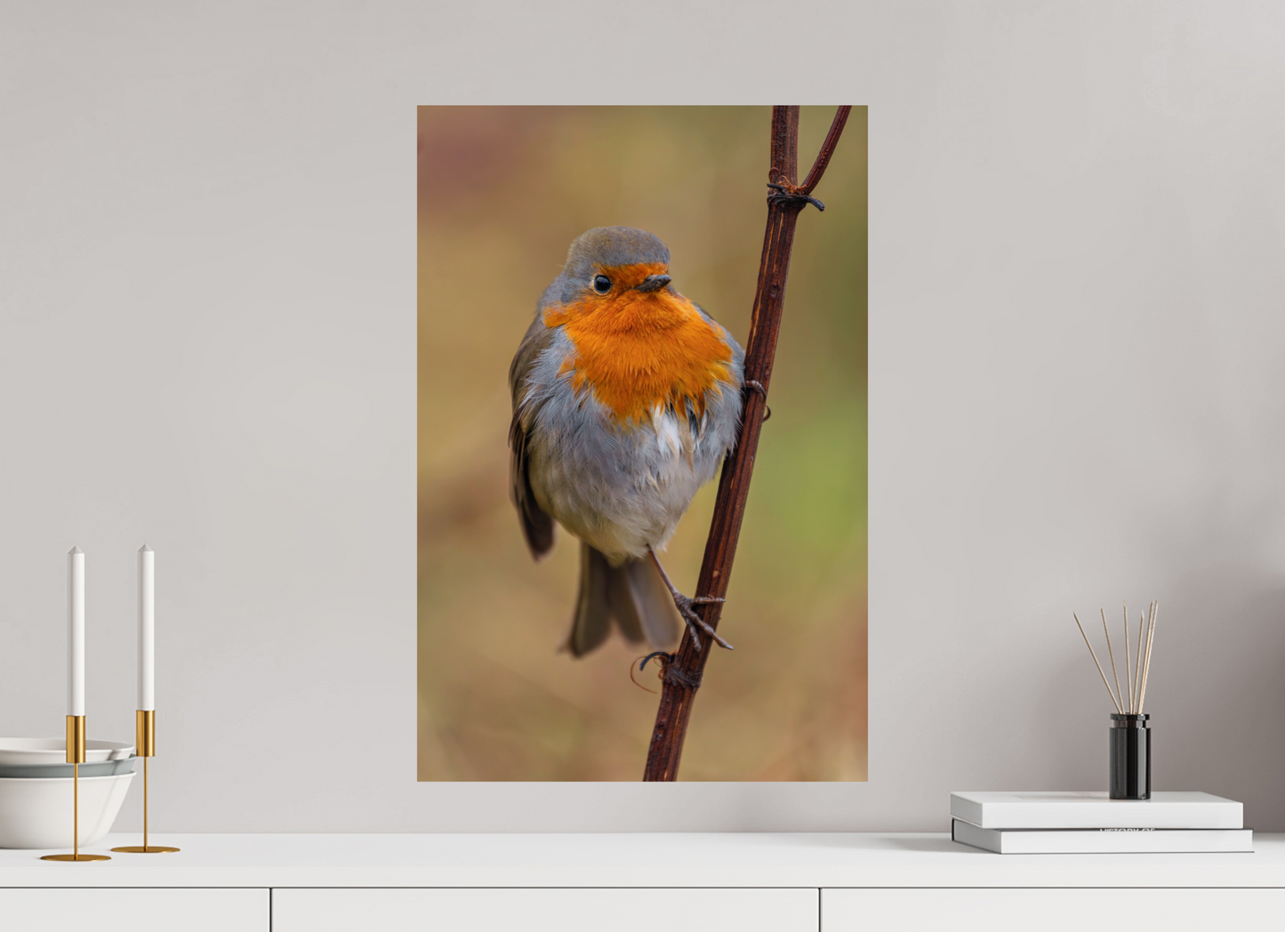 40 x 60 cm, Smooth Glossy Robin