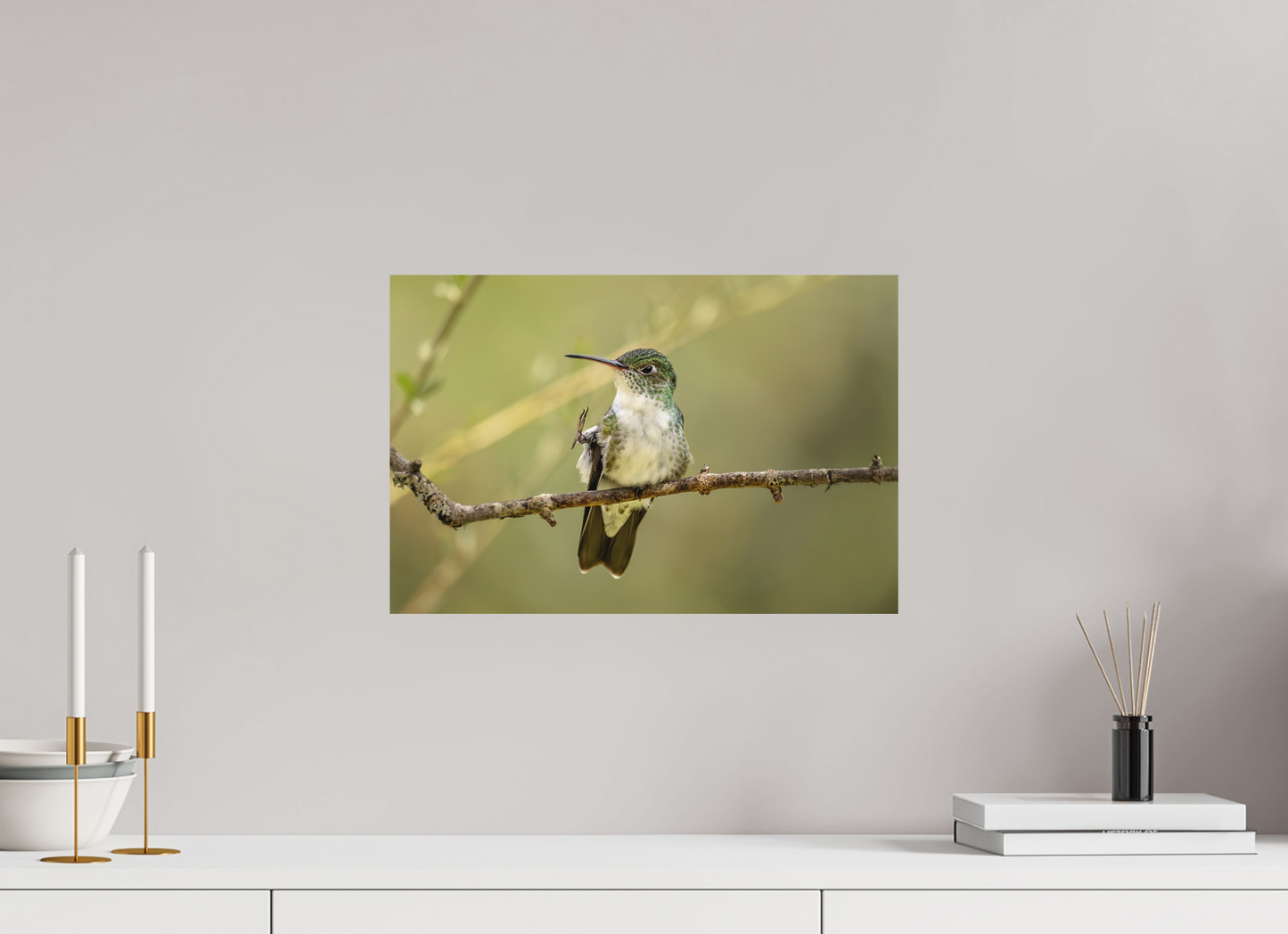 45 x 30 cm, Textured Matte hummingbird14