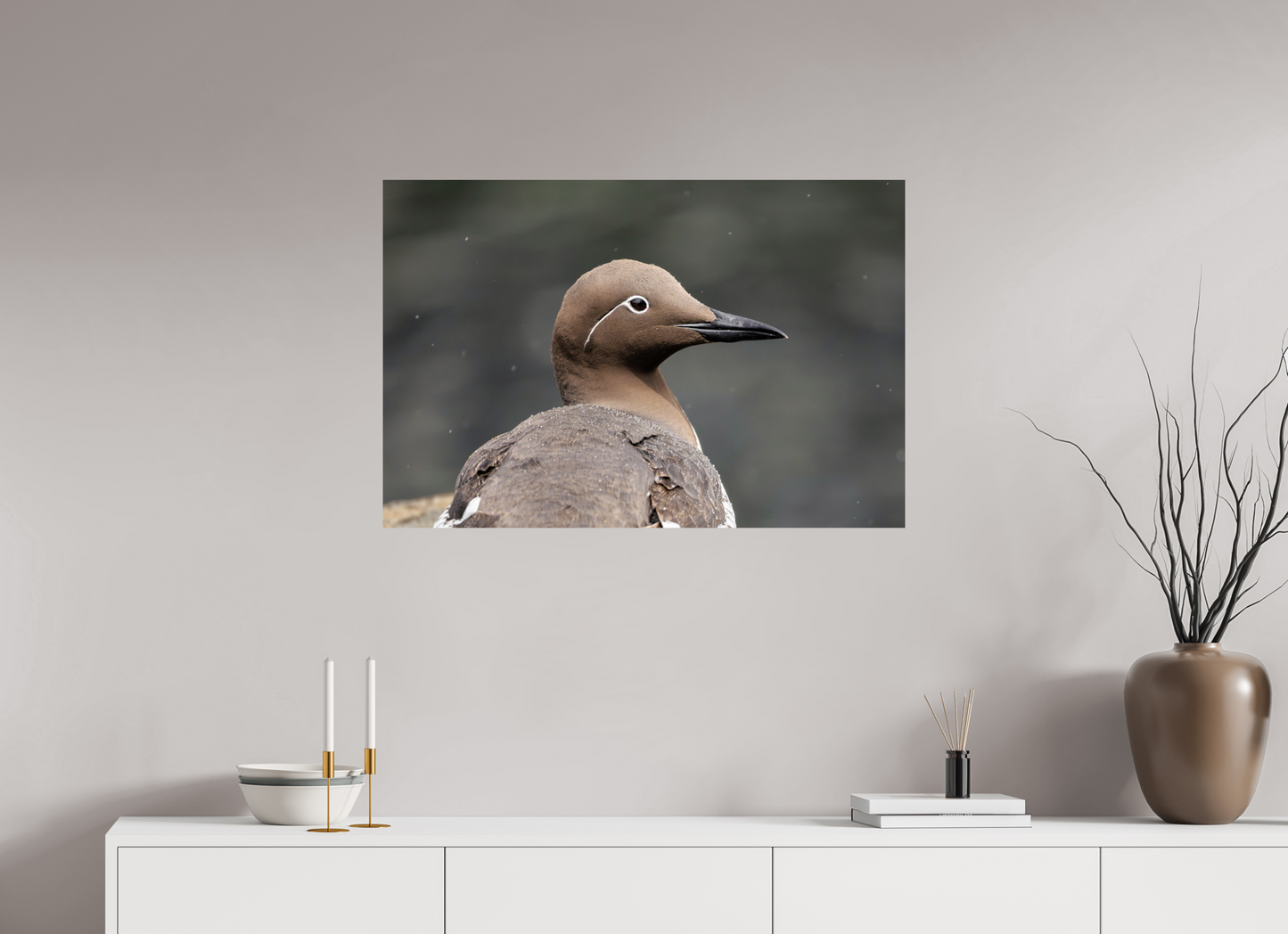 90 x 60 cm, Smooth Glossy Guillemot