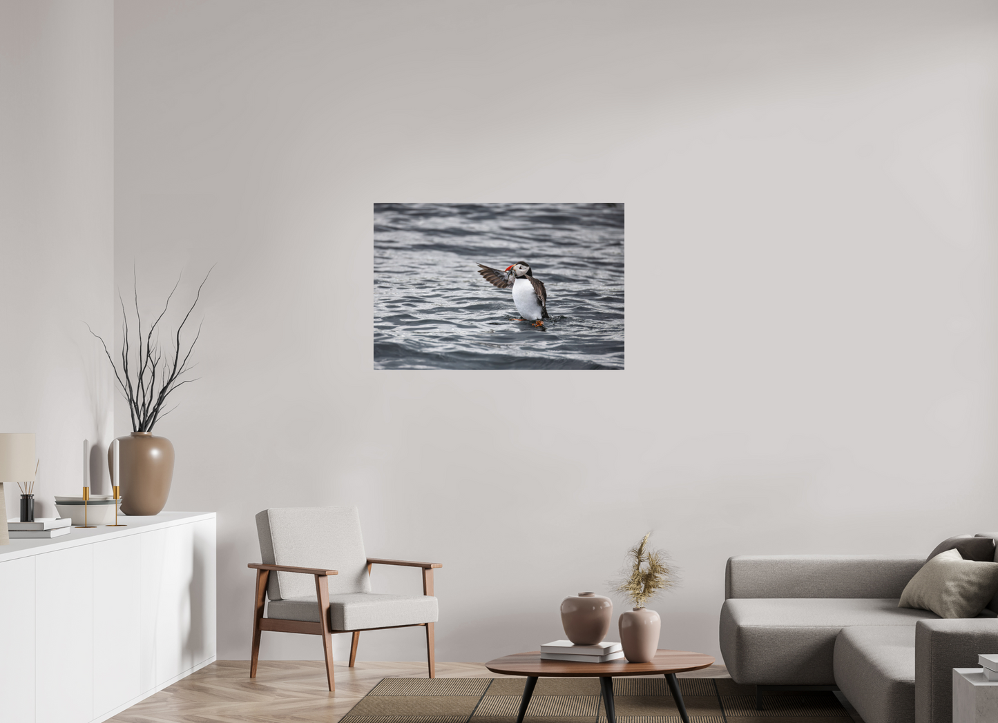 105 x 70 cm, Textured Matte Puffin3