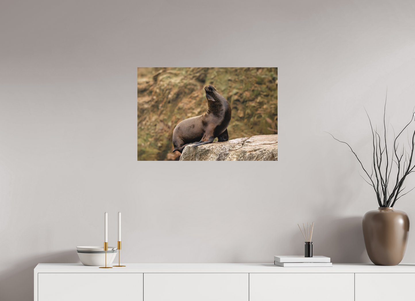75 x 50 cm, Textured Matte sea lion 2
