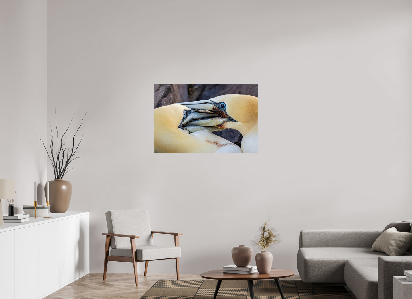 105 x 70 cm, Smooth Glossy Backed Against A Wall