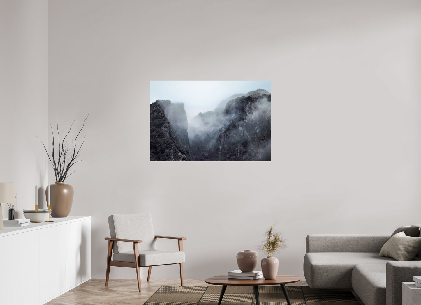 120 x 80 cm, Smooth Glossy The Mountain Pass