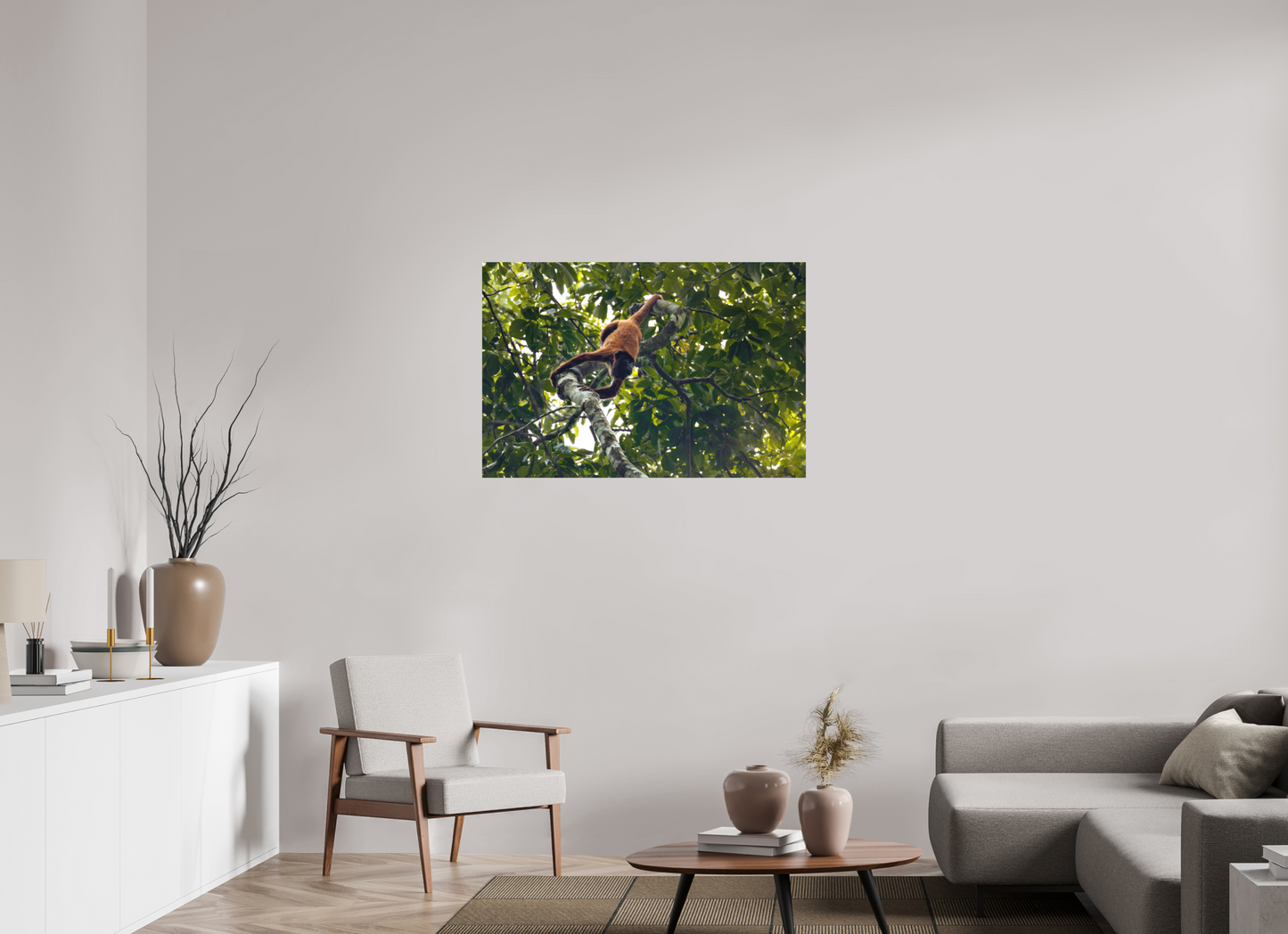 105 x 70 cm, Textured Matte Howler Monkey