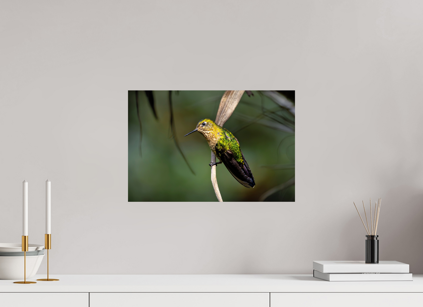 45 x 30 cm, Smooth Glossy hummingbird 3
