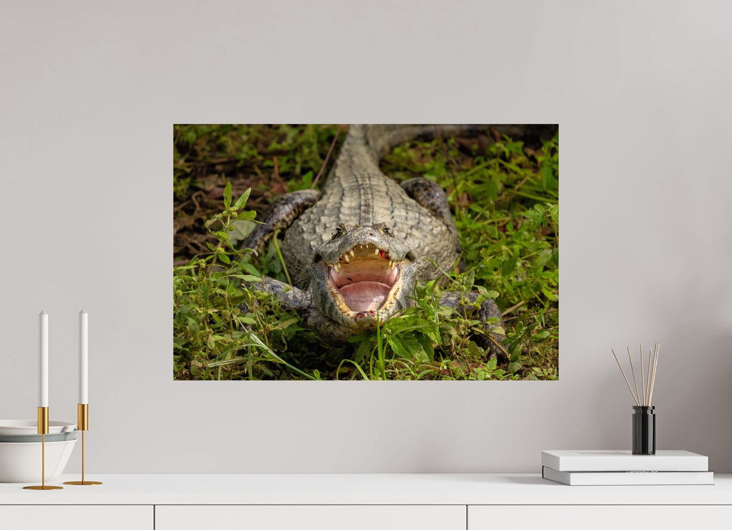 60 x 40 cm, Smooth Glossy Open Wide