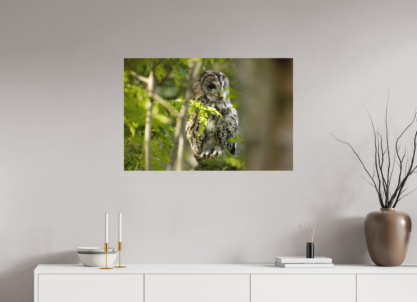 90 x 60 cm, Textured Matte owl