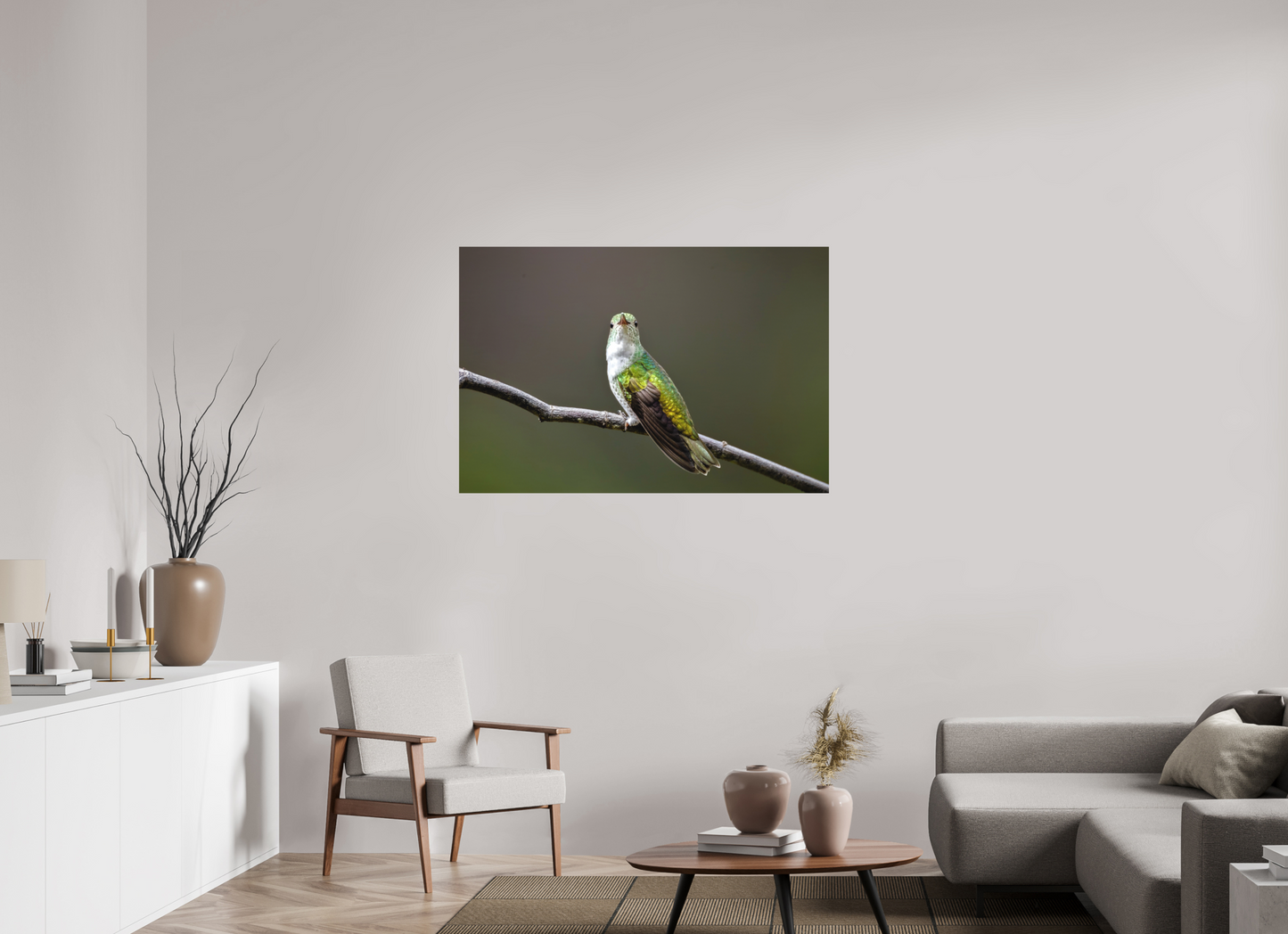 120 x 80 cm, Textured Matte hummingbird 4