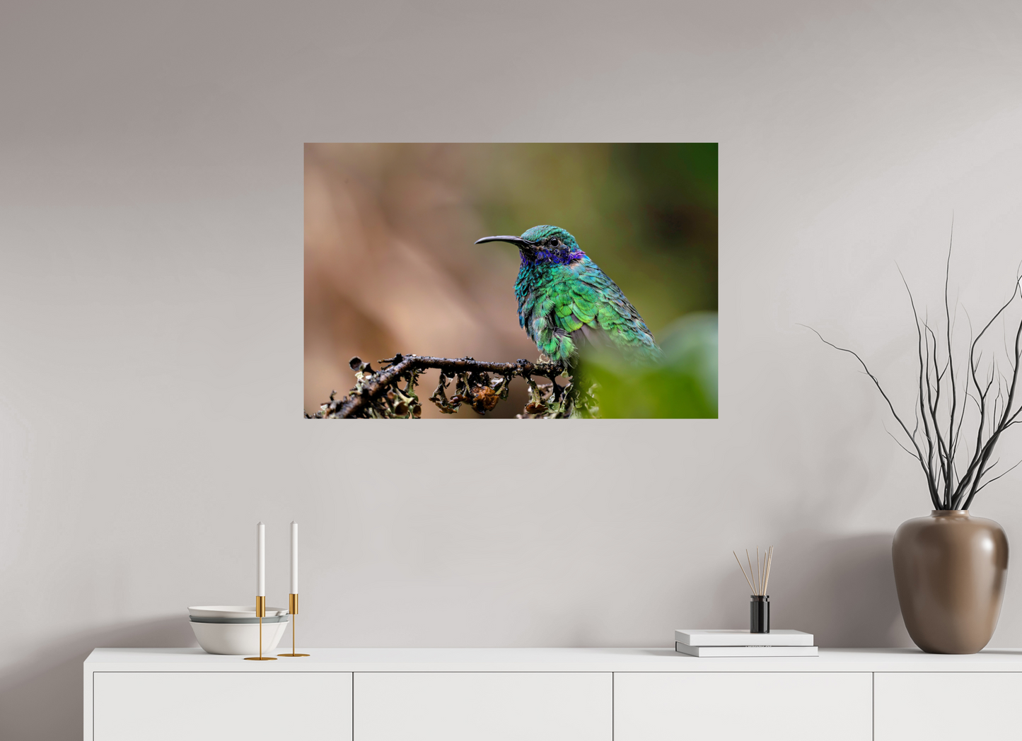 90 x 60 cm, Smooth Glossy hummingbird8
