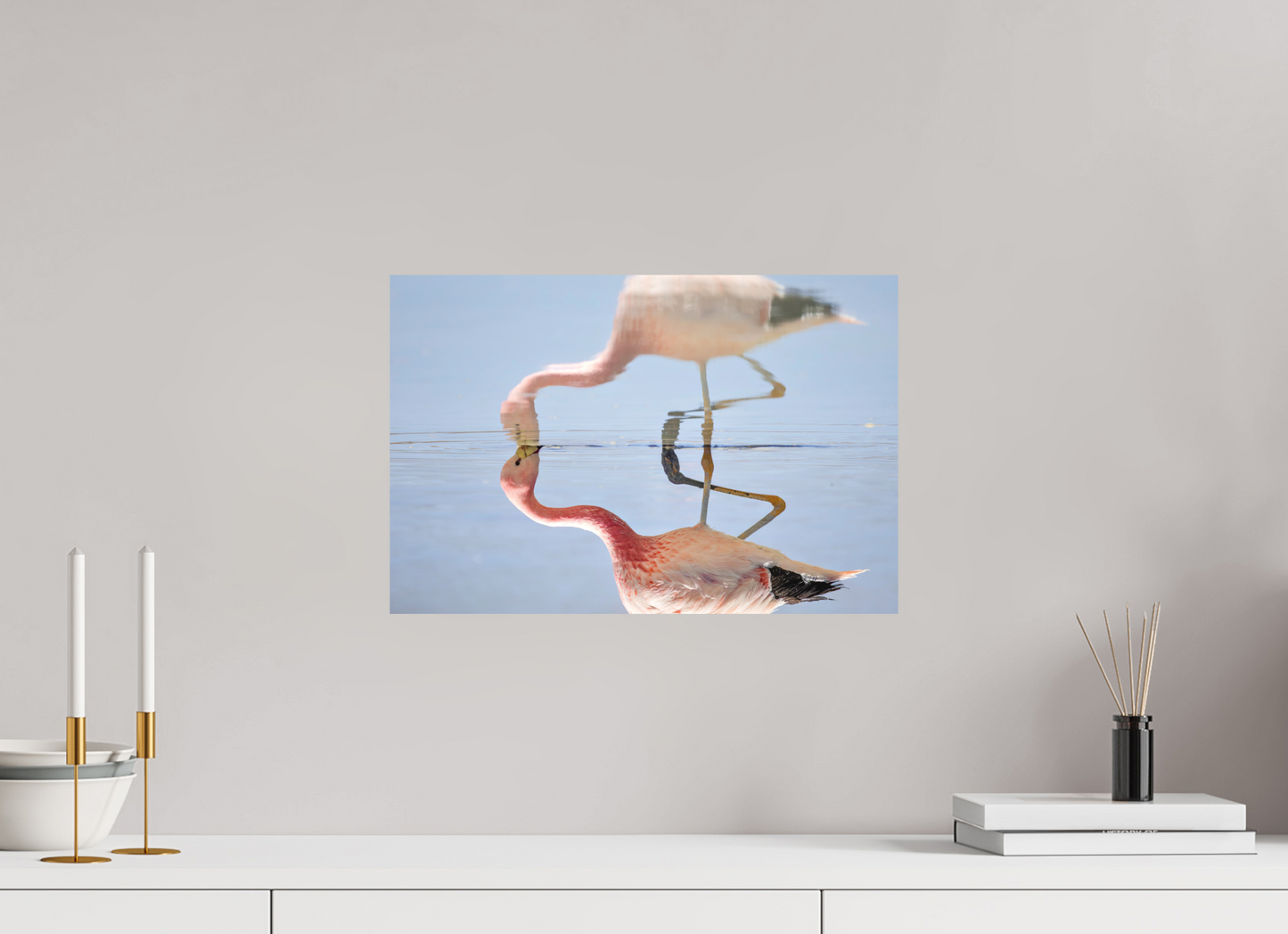 45 x 30 cm, Textured Matte Flamingo Flamingo