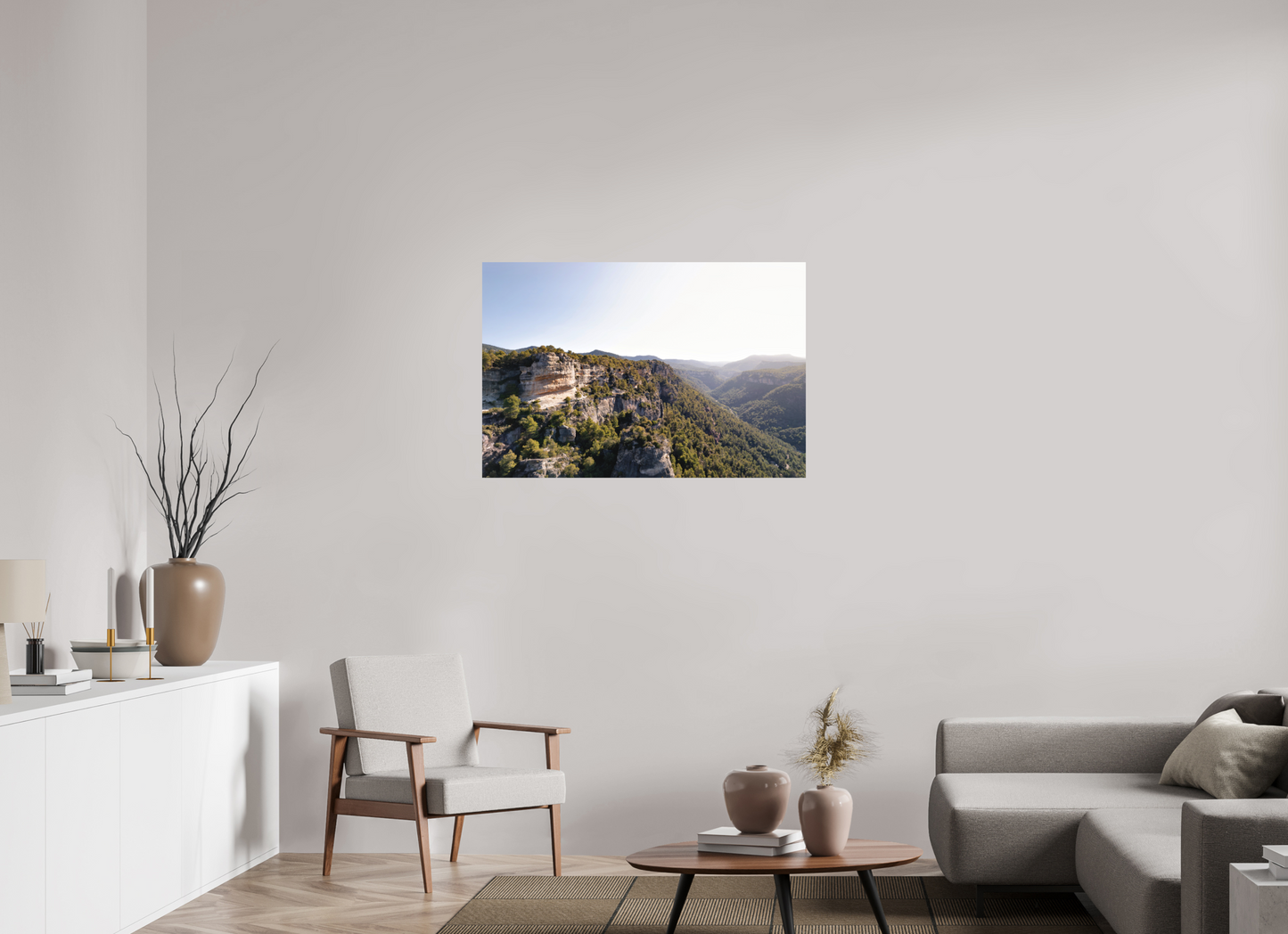 105 x 70 cm, Textured Matte The Mountain Path