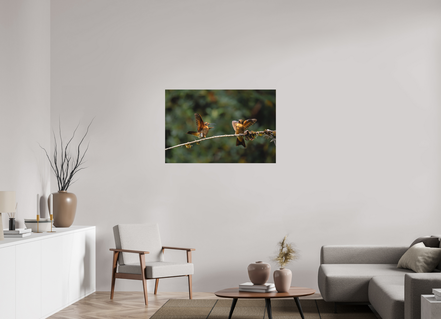 105 x 70 cm, Textured Matte hummingbird9