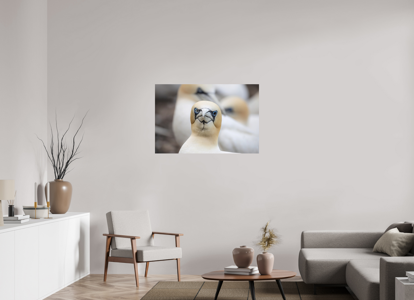 105 x 70 cm, Textured Matte bird flu