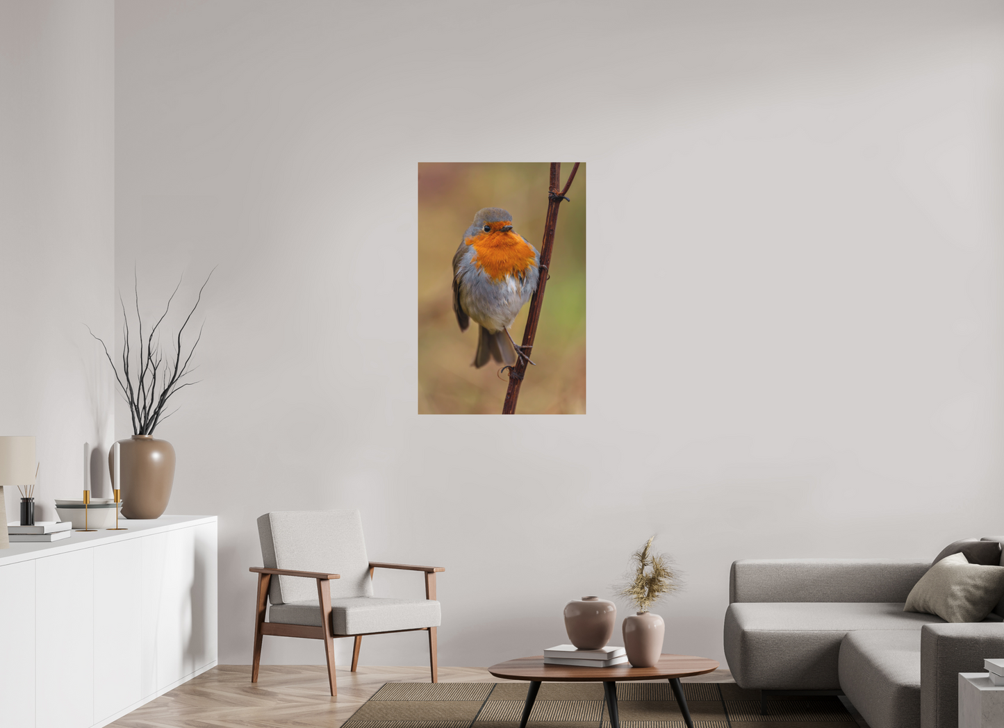 70 x 105 cm, Textured Matte Robin