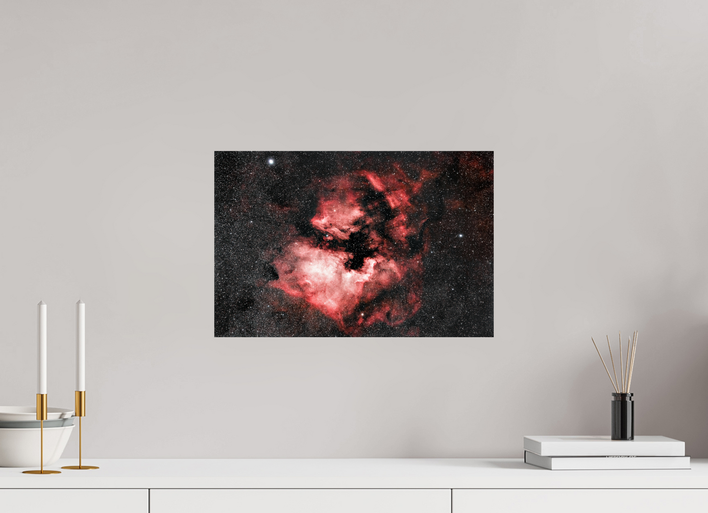 45 x 30 cm, Smooth Glossy North America And Pelican Nebula