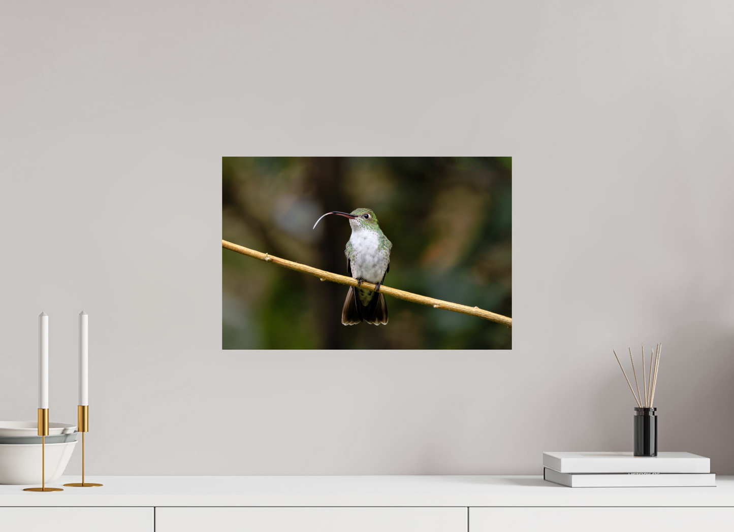 45 x 30 cm, Smooth Glossy hummingbird12
