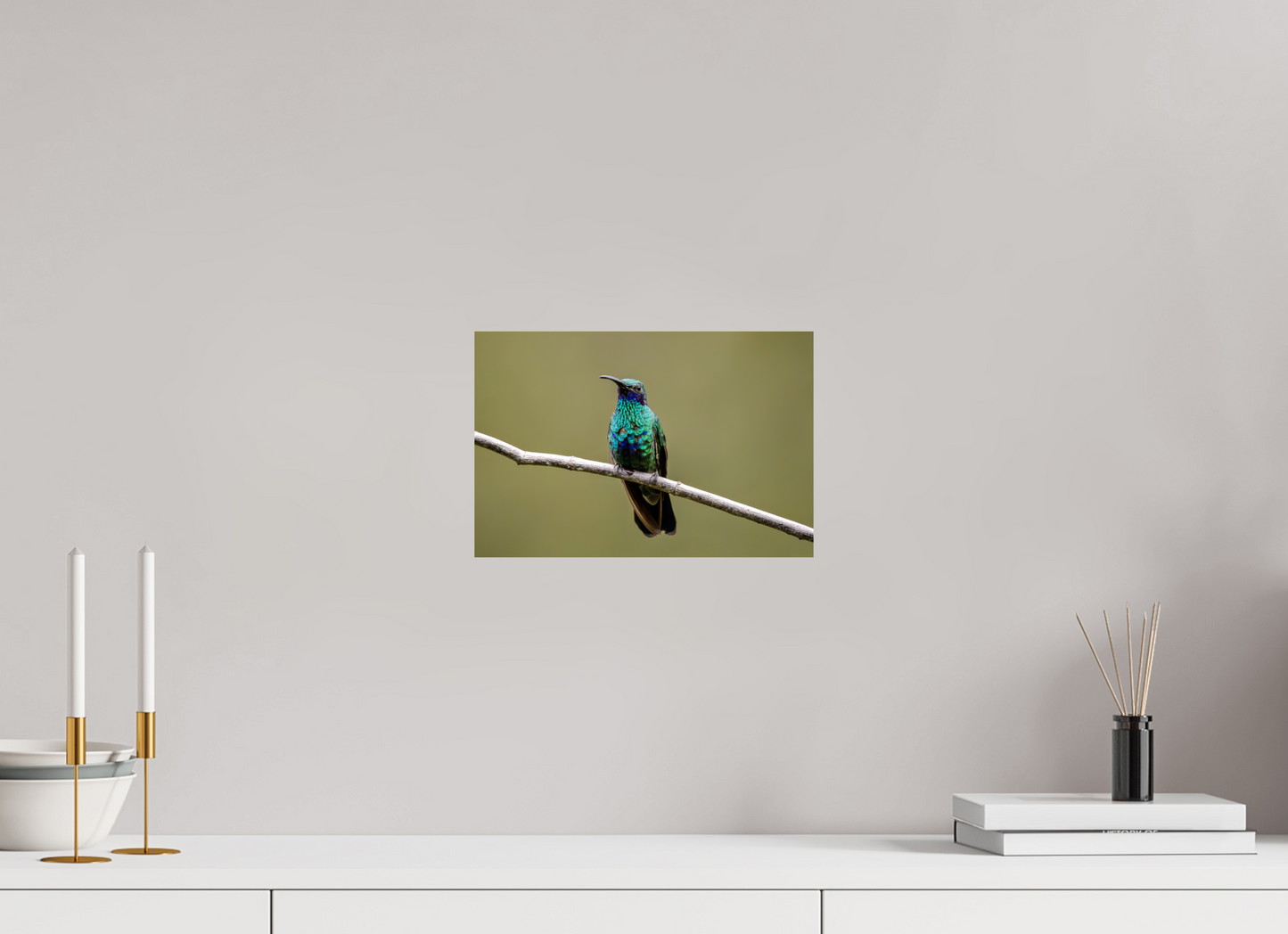 30 x 20 cm, Smooth Glossy hummingbird13