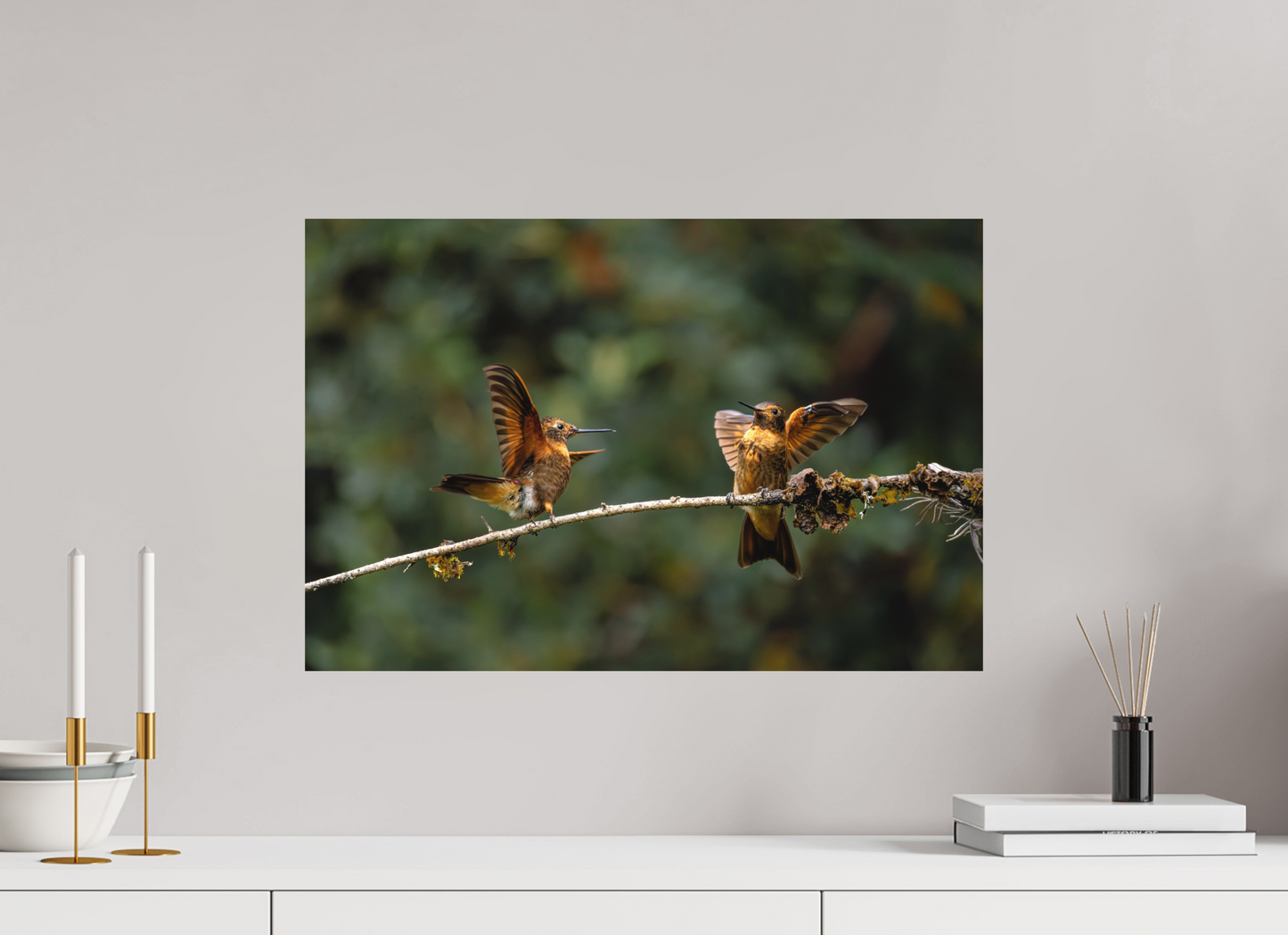 60 x 40 cm, Textured Matte hummingbird9