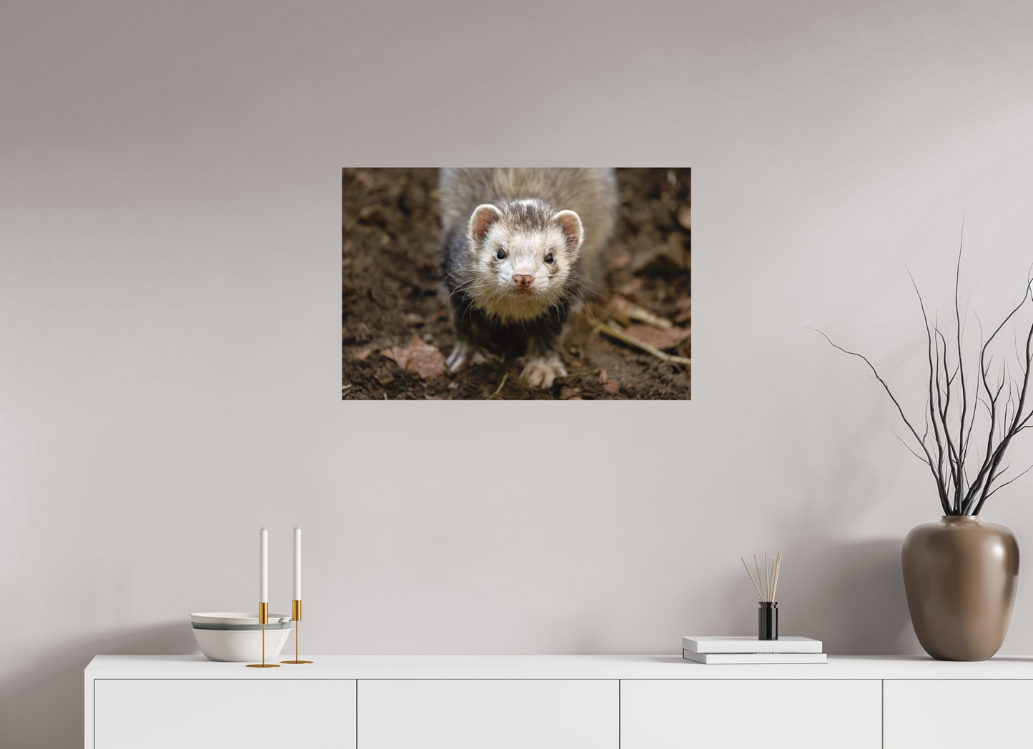 75 x 50 cm, Textured Matte ferret